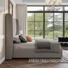 Lift Up Storage Bed Queen Size Linen Upholstered Platform Bed Frame, No Box Spring Needed, Mattresses 1