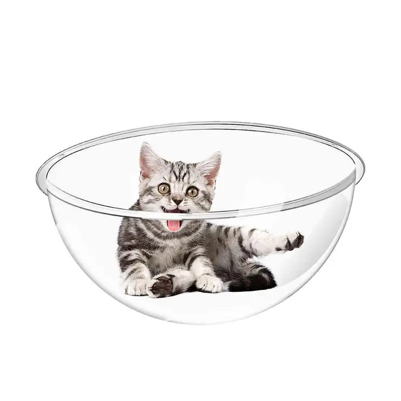 

Small Space Cat Furniture Transparent Dome Cover Cat Toy Beds Acrylic Nest Pet Furniture Anti-Scratch Cat Toy Beds For Indoor