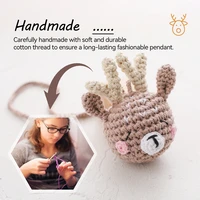 1pc Baby Animal Crochet Crib Gym Pendant Rattle Toys Newborn Hanging Toy Crib Bracket Pendant Gym Montessori Children's Toy Gift 2