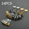 24Pcs Brass Brush Steel Wire Wheels Brushes Drill Rotary Tools Polishing Rotary Tools Metal Rust Removal Brush Set Hand Tools 1