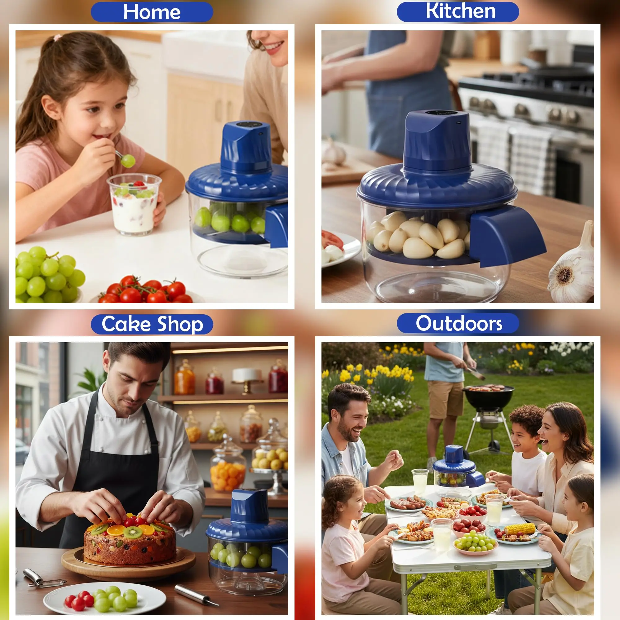 Automatic Electric Grape Peeler Machine - Hands-Free Skin Remover for Berries Fruits, Fruit Prep Tool, Effortless Peeling