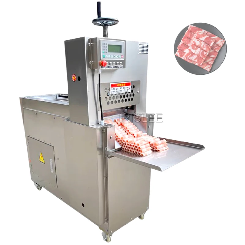 

110V/220V Commercial Electric Frozen Meat Slicer Beef And Mutton Roll Cutting Machine