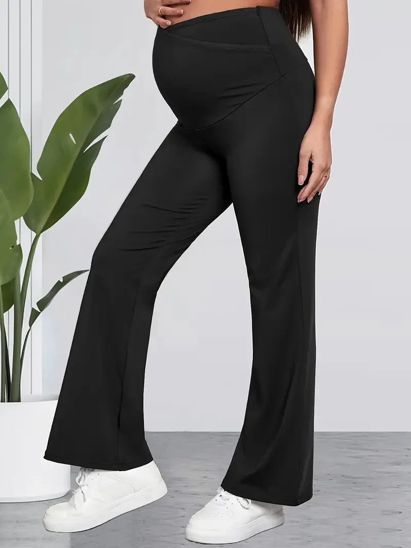 Autumn Spring Fashion Maternity Black Pants Belly Trousers Clothes for Pregnant Women Pregnancy Sports Leggings 4