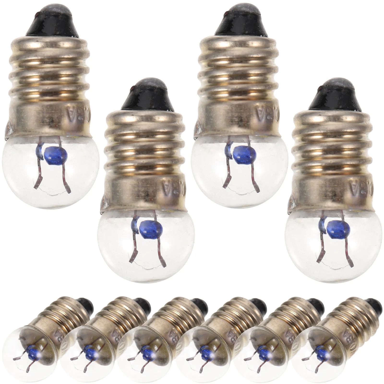 Light Bulb E10 Flashlight Small Electric Bead Light Bulb 2.5V 0.3A Student Physics Experiment Small Bulb Lamp Light Bulb