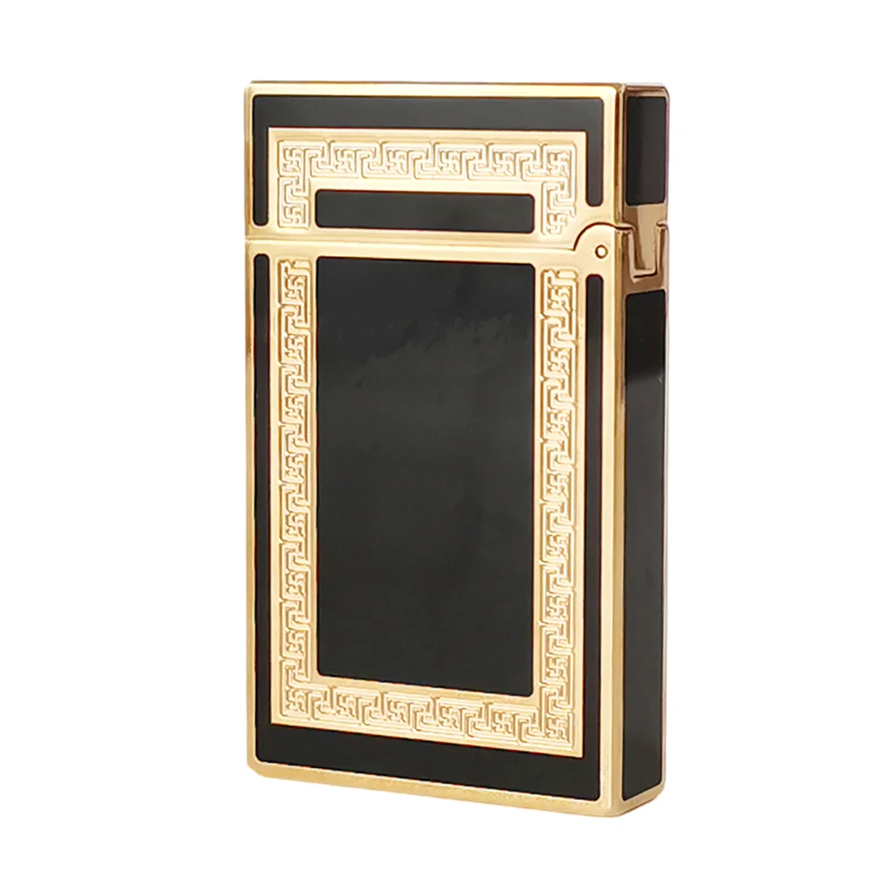 Retro Gas Lighter Metal Lacquer Tobacco Smoking Cigarette Gadgets Collection Men Farther Gifts Cigar Ourdoor Tools 4