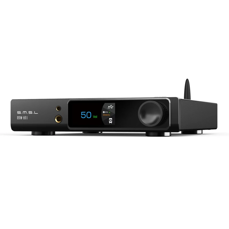SMSL-デスクトップパワーアンプ,RAW-HA1 hifi,2.1チャンネル,mqa,usb