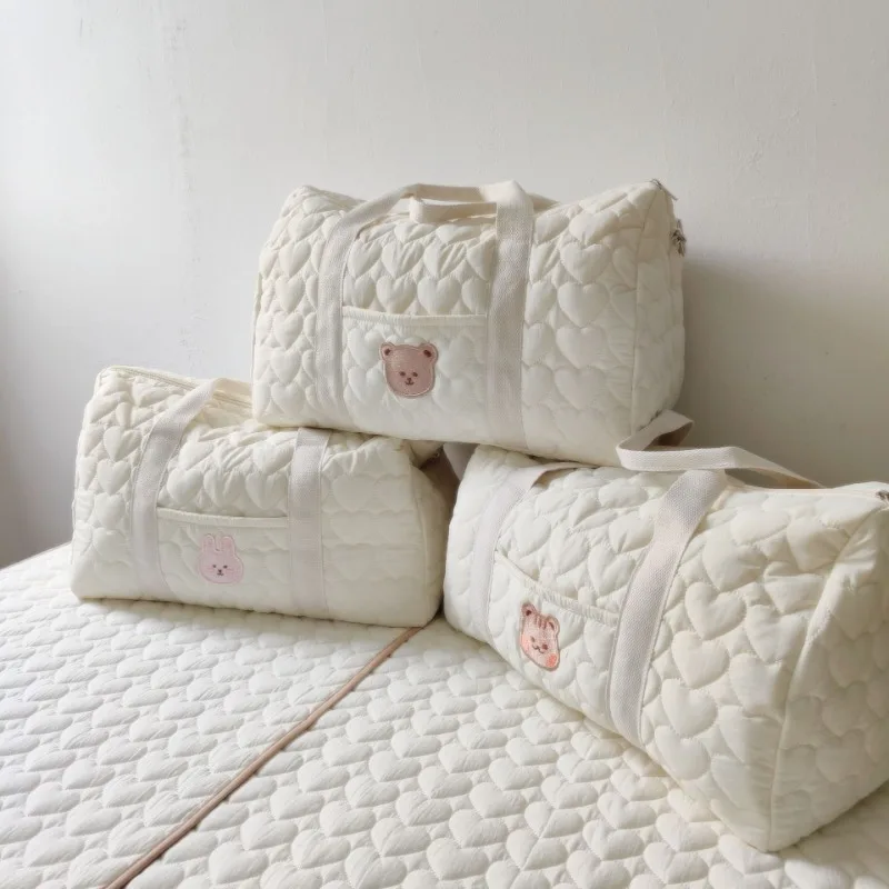 Korean Version of Large-capacity Mommy Bag, Portable Out Storage Bag, Shoulder Crossbody Mother and Baby Travel Boston Bag