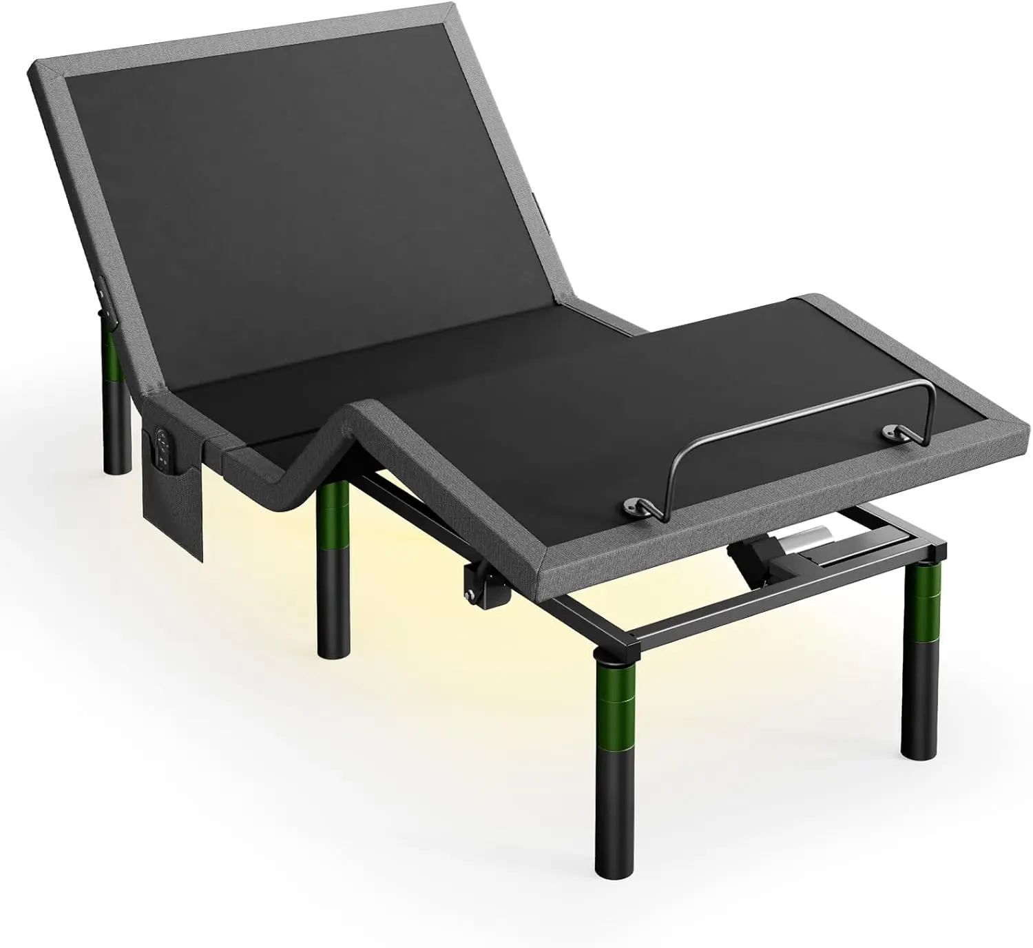 Twin XL Adjustable Bed Base Frame, 4 Ports USB A&C Adjustable Bed Base with Under-Bed Nightlight, 3 Minutes Fast Assembly