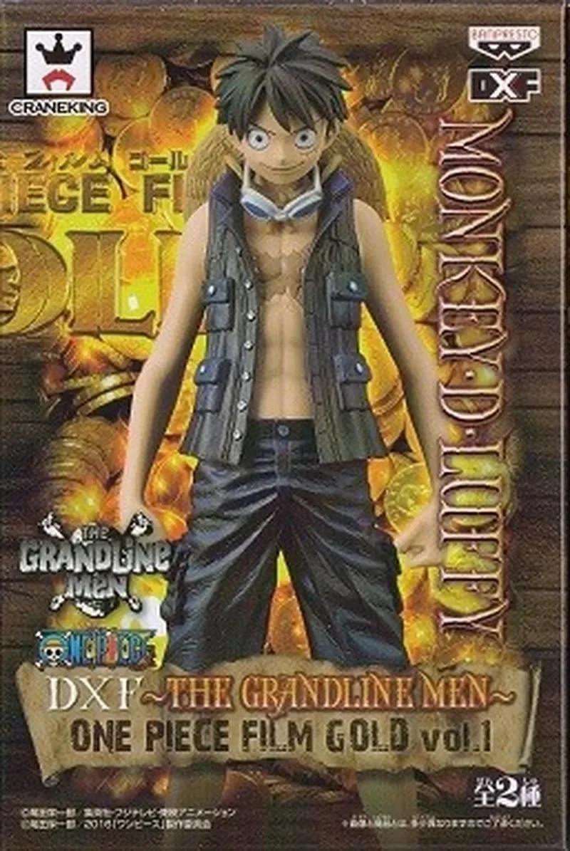 

Bandai Banpresto One Piece Dxf Luffy Gild Tesoro ПВХ Аниме фигурки, модель гаража, статуэтка для рабочего стола, декоративный подарок