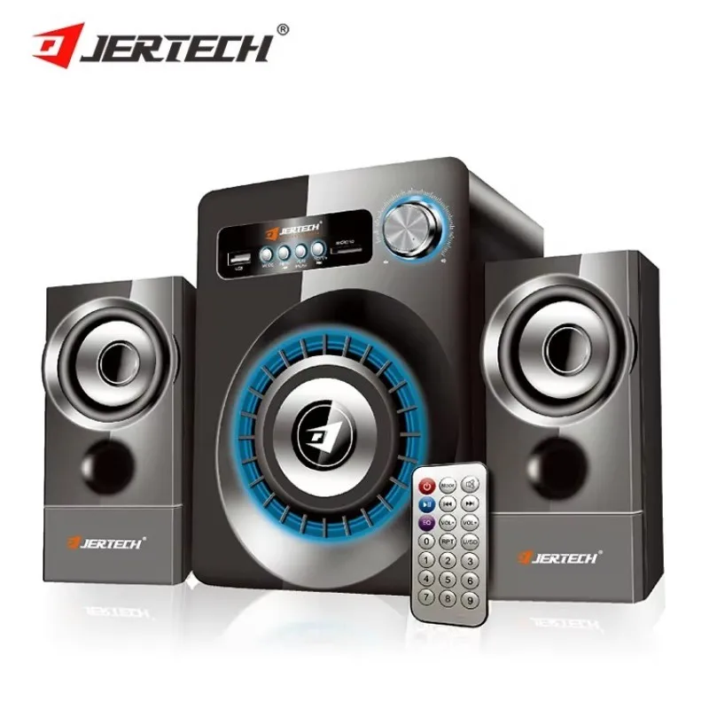 Desktop Multifunction Bluetooth5.1 Computer Speaker 360 Surround Sound Effect USB Wired Subwoofer Combined Audio Set With Remote bluetooth speaker computer speakers