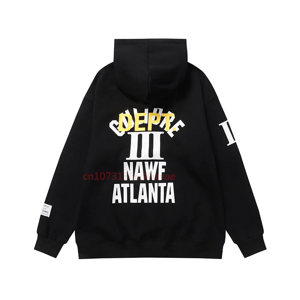 DEPT Fashion Hoodies for Men and Women Letter Print Hoodie Autumn Winter Long-sleeved Pullover Couple Casual Sweatshirts