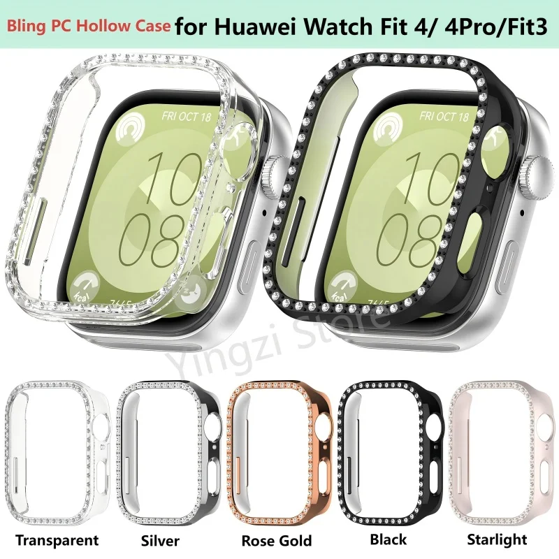 Bling Double Row Diamond Crystal Protective Watch Case & Band
