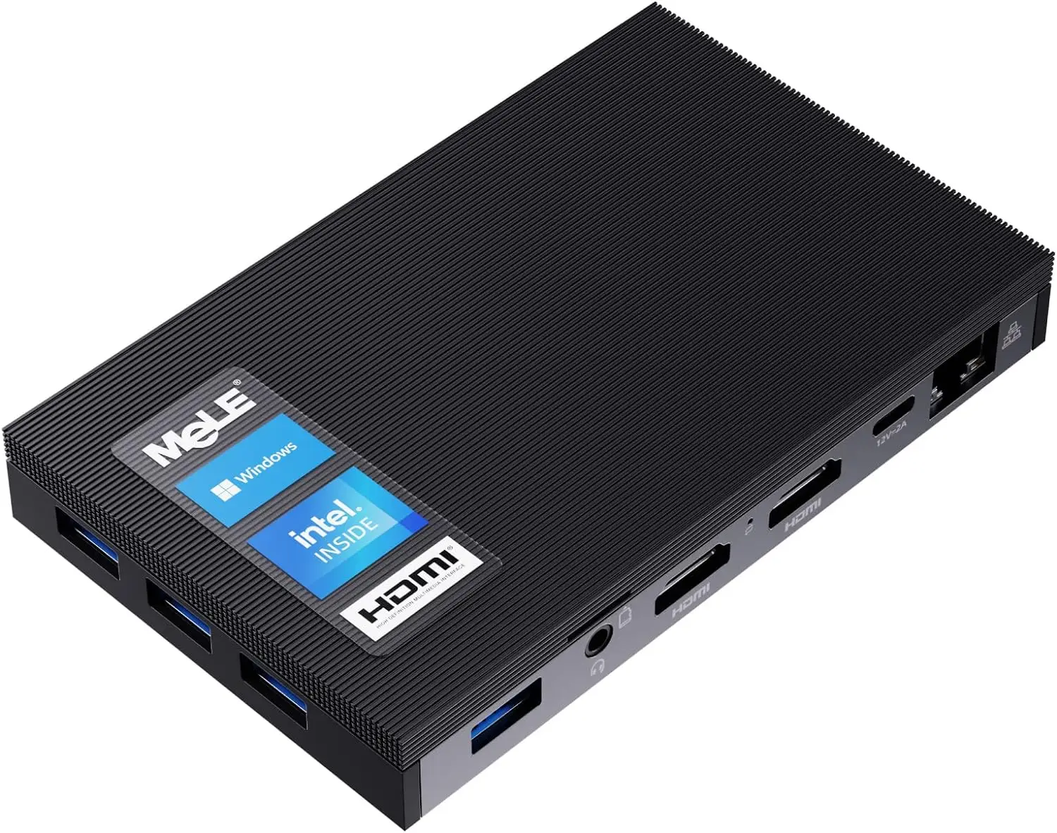 MeLE Quieter3Q Fanless Mini Computer Win11 Pro Jaskperlake N5105 