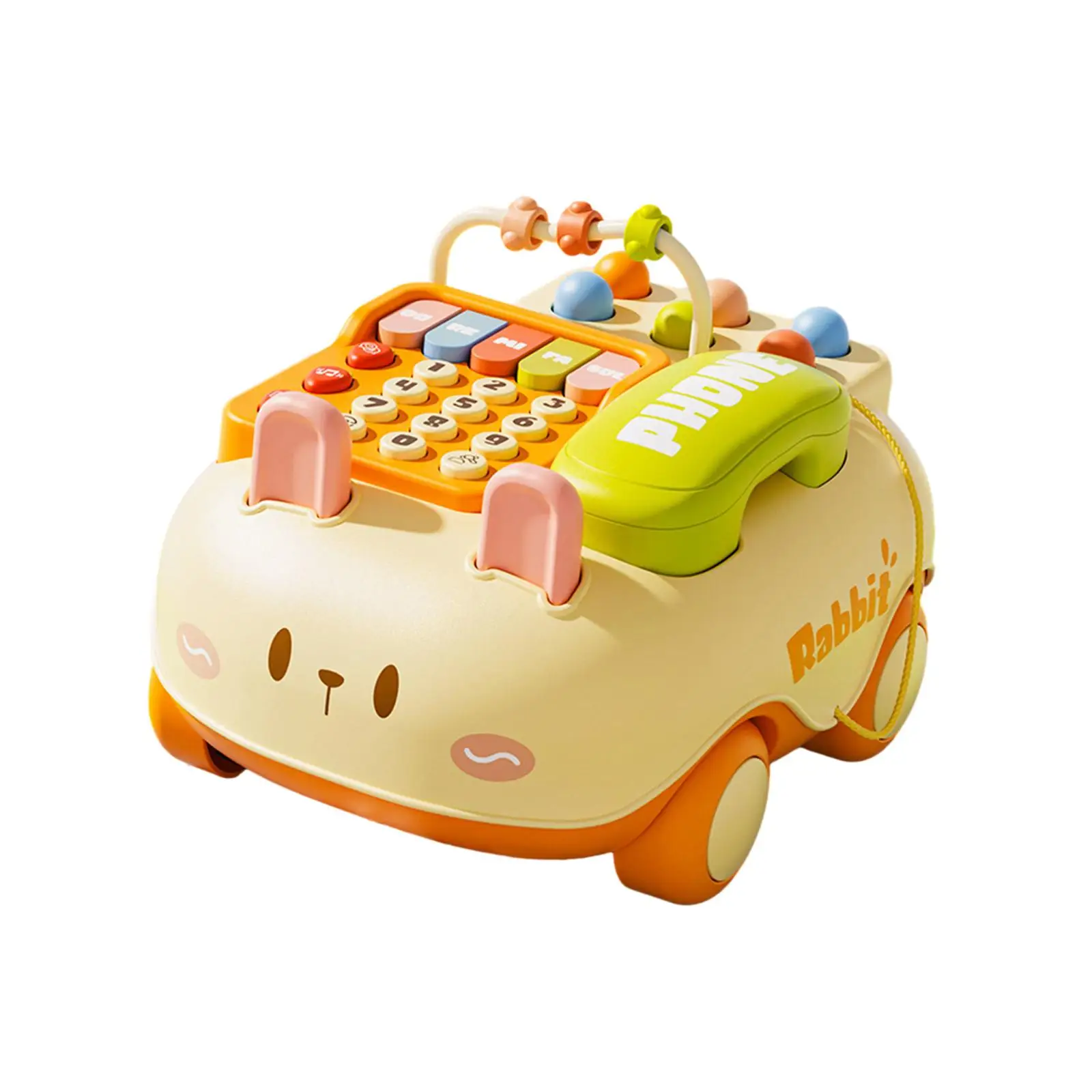 Baby Telephone Toy Educational Toy Multifunction Creative Simulation Telephone Pretend Phone for Toddler Kids Boys Birthday Gift 5