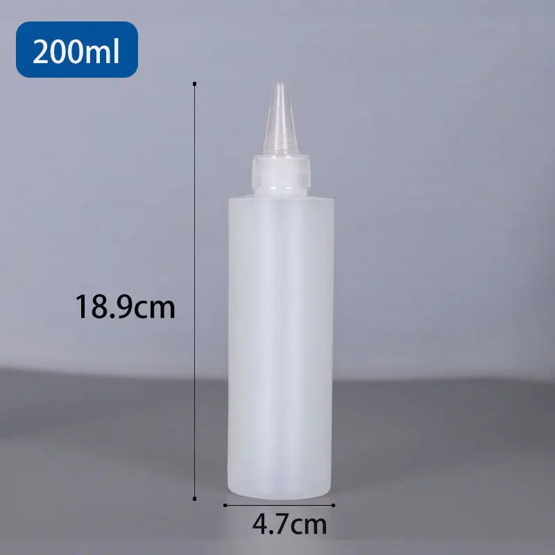 200/250/1000ml Empty PE Hair Color Bottle Applicator Plastic Squeeze Bottle for Hair Dispensing Bottles Nozzle Tip Dye Bottle