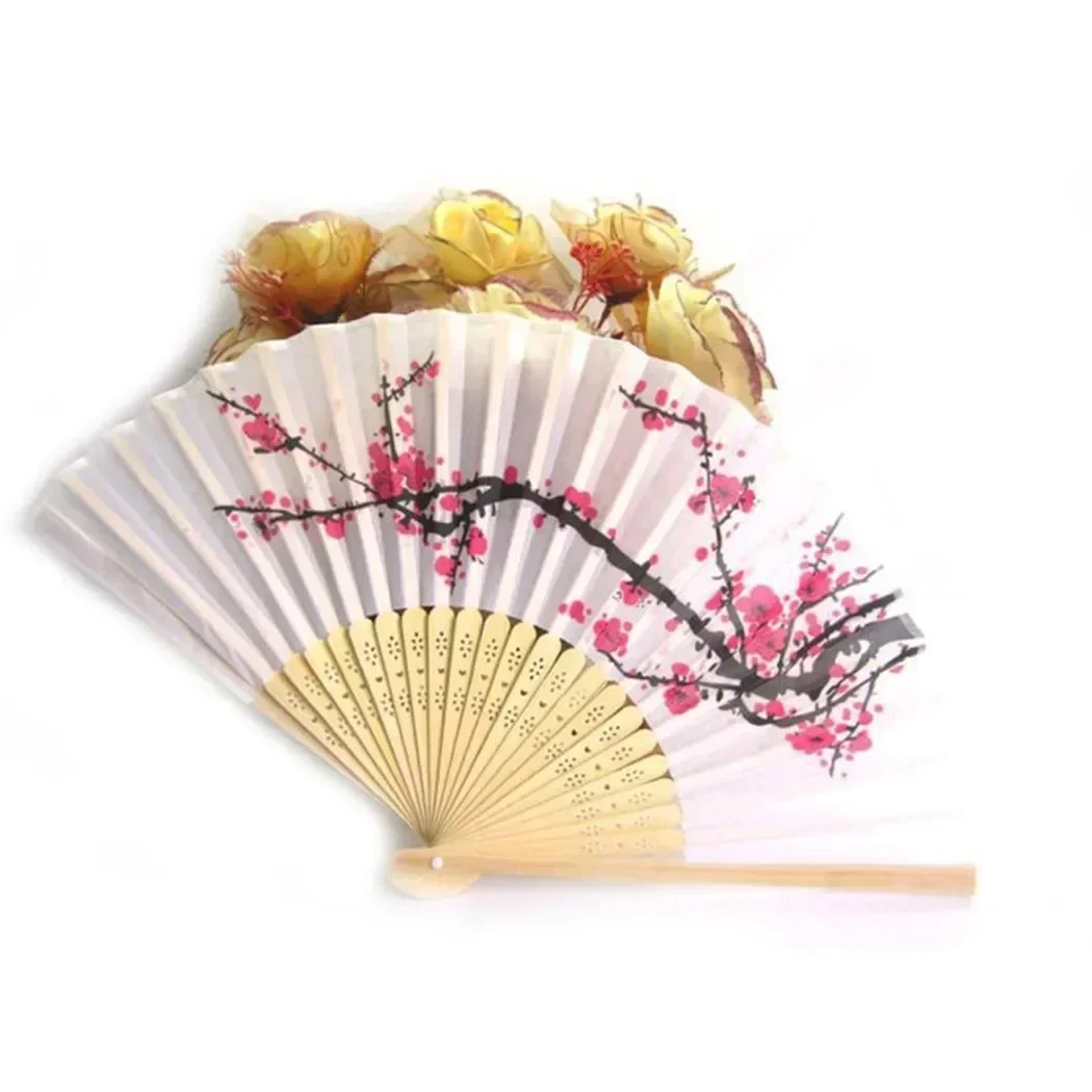 LEFTSTARER Ventagli Pieghevoli Con Fiori Di Ciliegio (12 Pezzi) - Decorazione Giapponese Per Feste