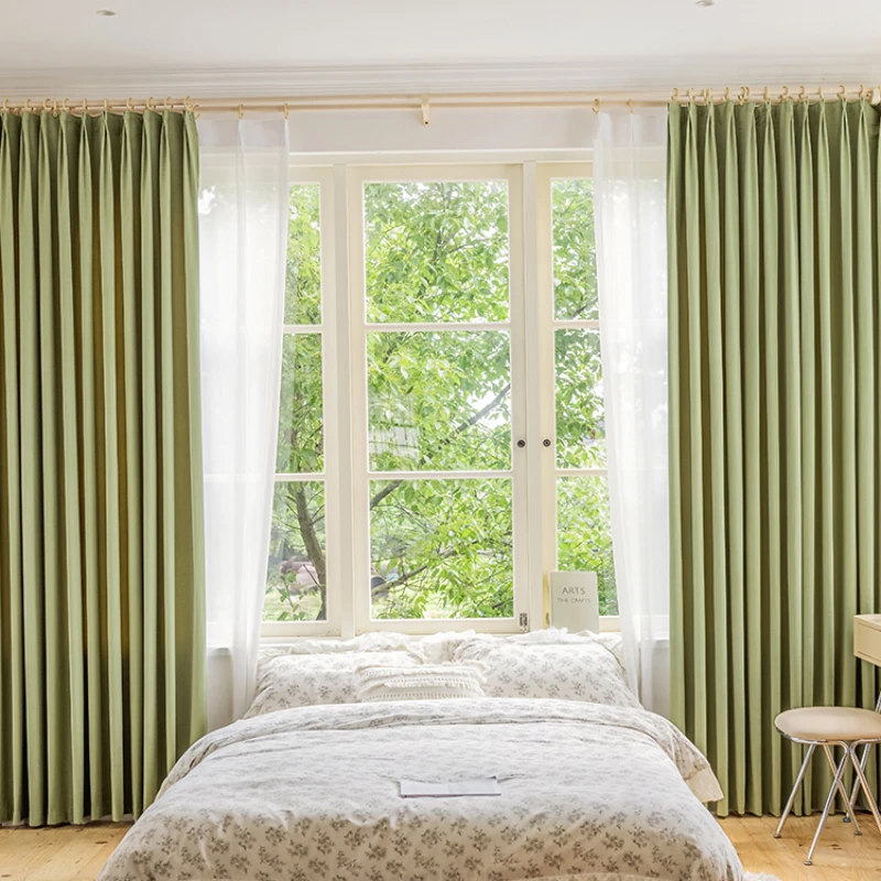 moonlong-luxo-chenille-cortinas-para-sala-de-estar-cortinas-high-end-cortinas-populares-verde-matcha-cortinas-de-luz-para-quarto-gaze-blackout-2024