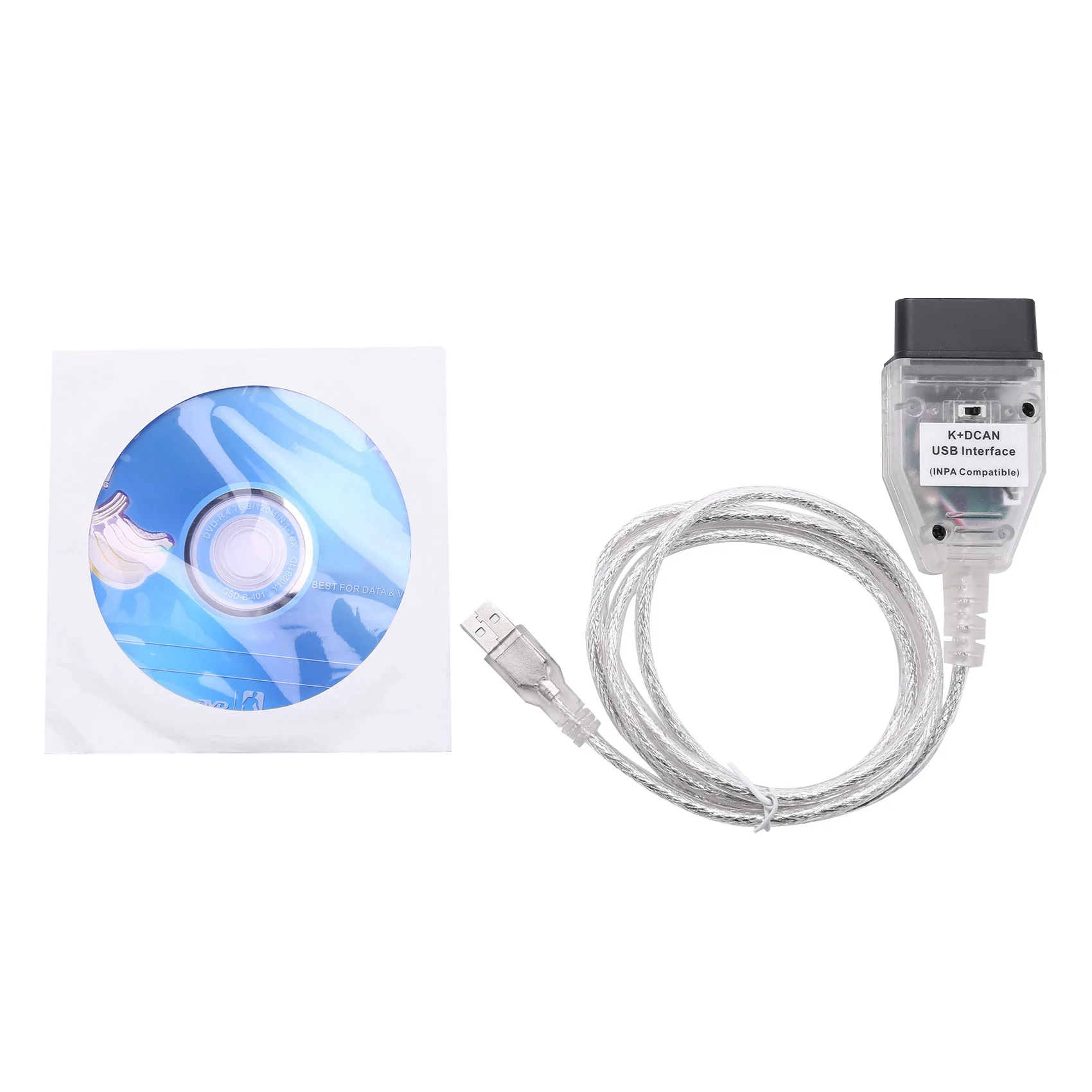 Inpa K + Can Ftdi Ft232Rl Chip With Switch For Bmw Scanner Dcan Usb Interface Cable Obd2 Diagnostic |