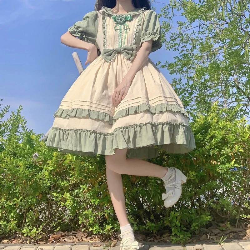 

LOLITA Dress Daily Colored Fashion Lolita Stage Performance Princess Costume Halloween Carnival Party Cosplay Clothing
