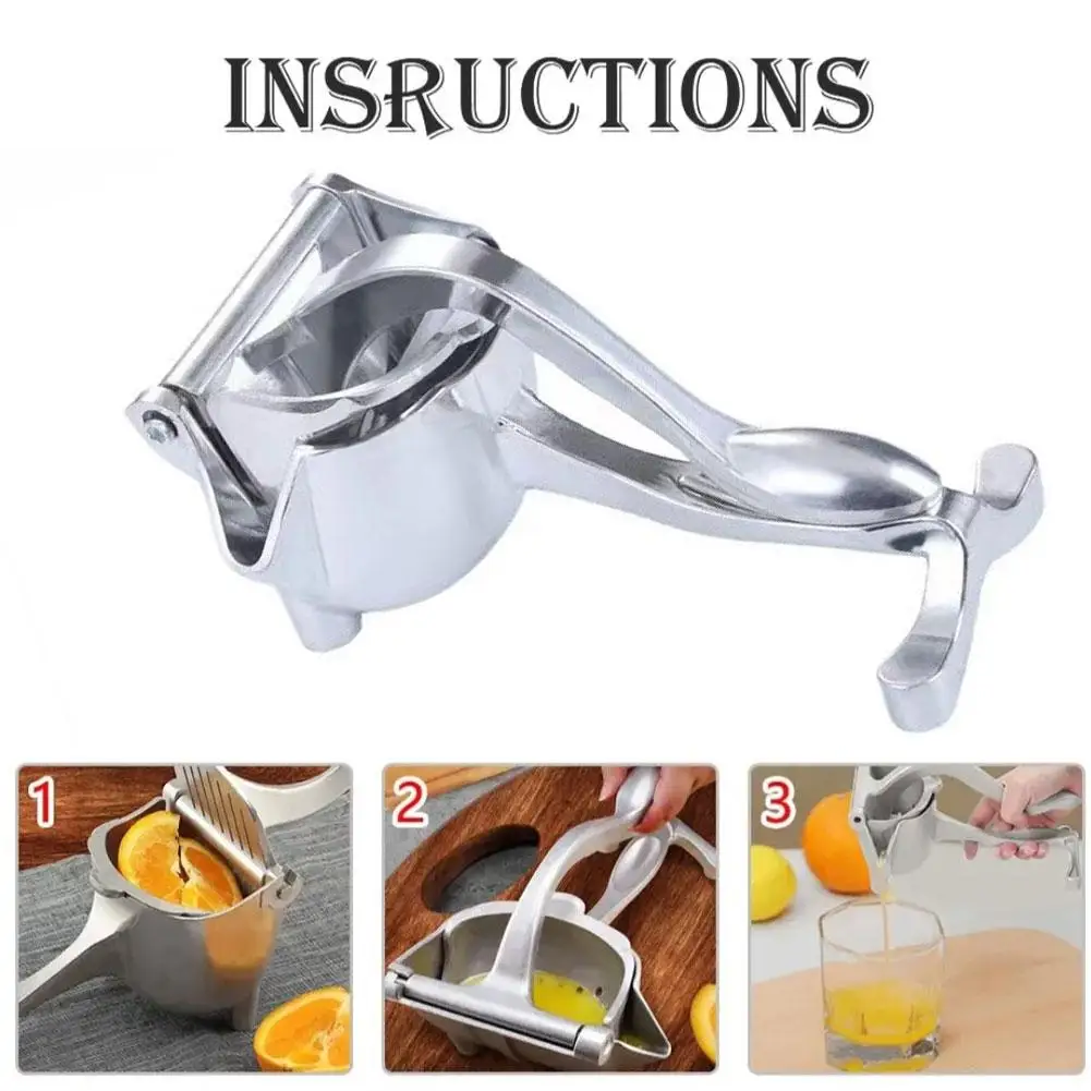 Exprimidor manual de frutas resistente de acero inoxidable_voghion.com