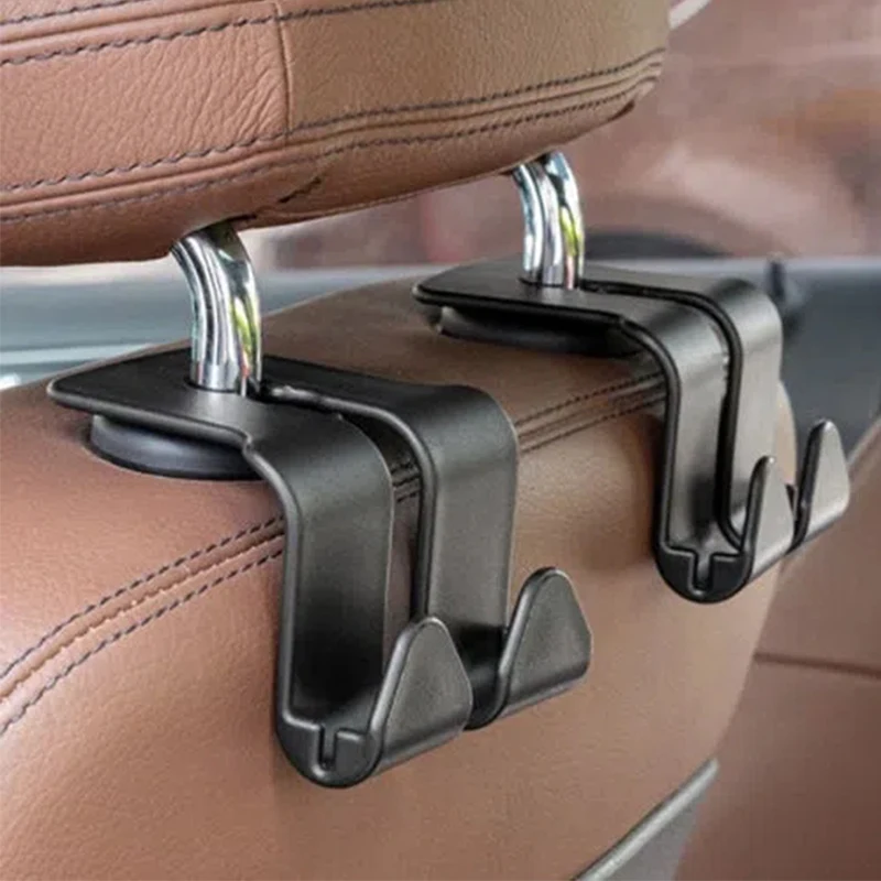 2 Ganci Universali Per Poggiatesta Auto In Pelle Microfibra - Accessori Per Auto, Camion, SUV (Colore: Rosa)