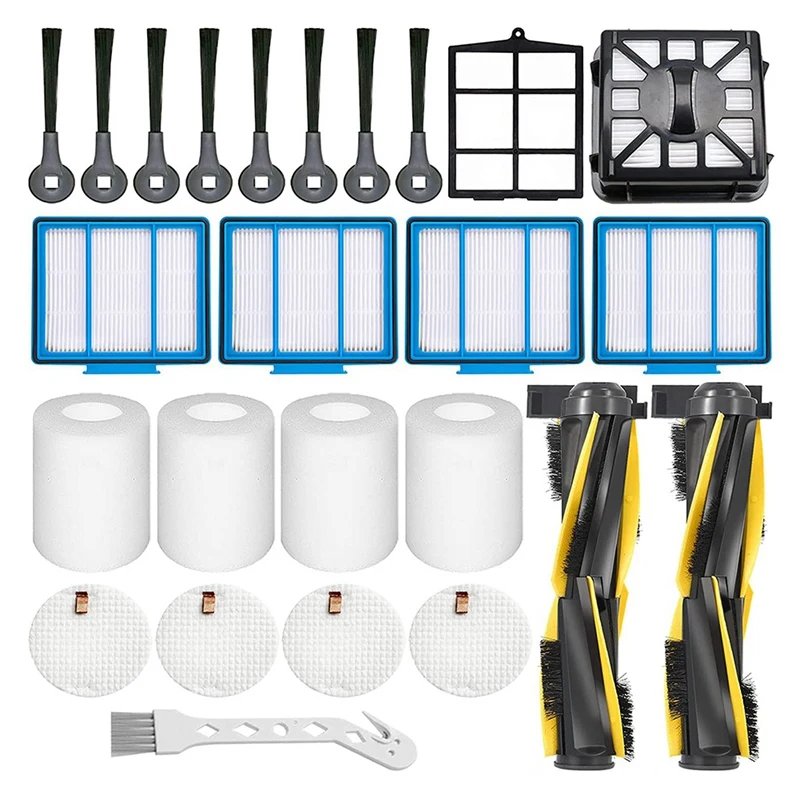 

21PCS Replacement Part For Shark ION Robot IQ R101AE (RV1001AE), IQ R101 (RV1001)Vacuum Cleaner Parts