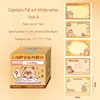 256 Sheets/Box Square Capybara Pull Out Sticky Notes Stickable Decoration Message-Leaving Note Stationery Office School Supplies 6