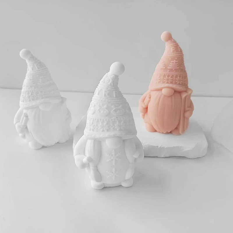 Description Picture 6 of item3D Ski Dwarf Candles Silicone Molds Handmade Soap DIY Scented Candle Plaster Resin Ornament Mould Home Decor Crafts