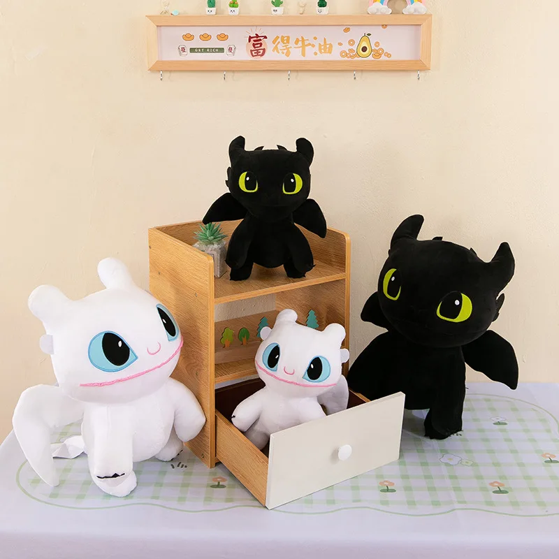 Large Toothless Dragon Body Pillow Cute Cartoon Dragon Plush Toy Soft Decorative Throw Pillow Cushion Anime Stuffed Doll Decor plush doll body pillow