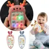 Baby Phone Toys Bilingual Telephone Teether Music Voice Toy Early Educational Learning Machine Electronic Children Gift Baby Toy 1