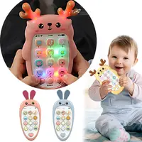 Baby Phone Toys Bilingual Telephone Teether Music Voice Toy Early Educational Learning Machine Electronic Children Gift Baby Toy 1
