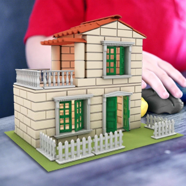 Mini Kit de construction de maison avec ciment, jouet éducatif préscolaire,  cadeau pour enfants - AliExpress