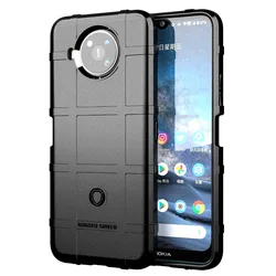 Ultra-Durable Military Grade Shockproof Armor Phone Case - Heavy-Duty Silicone Protective Shield for Nokia 8.3 5G (Black)