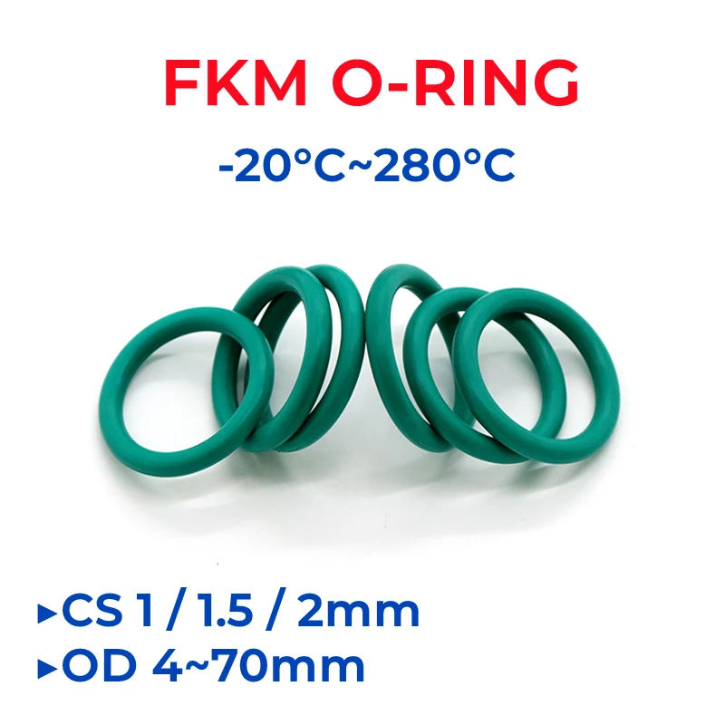 MECCANIXITY FKM O-Rings – 6.5mm OD, 2.5mm ID, 2mm Width, 75A Hardness, Fluorine Rubber Seals, Pack Of 50 - View #7