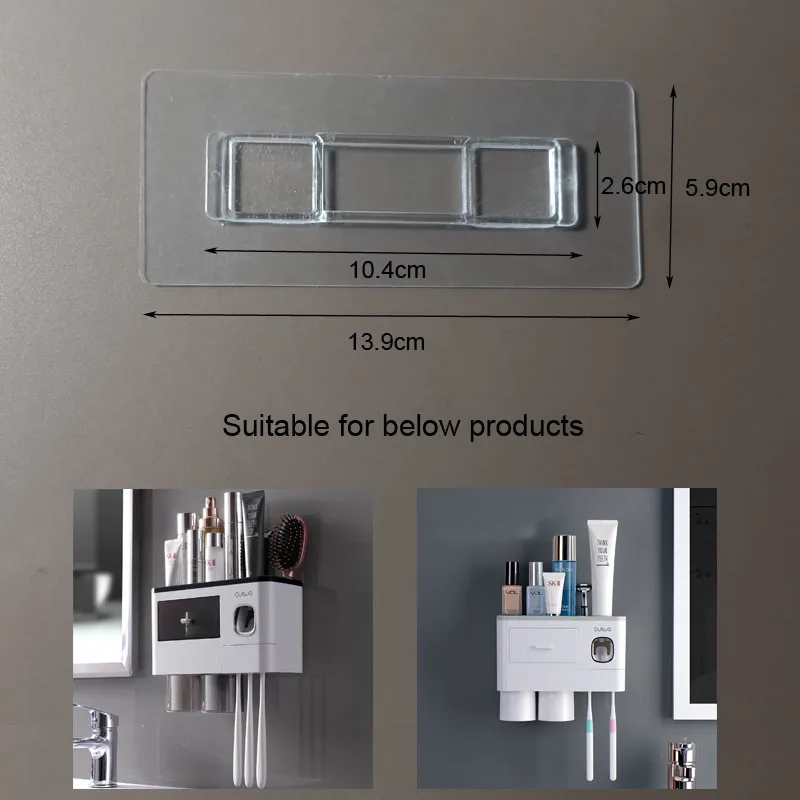 Adhesive Sticker Wall Mounted Toothbrush Holder Bathroom Kitchen Shelf Nail Free No-trace Strong Glue Adhesive Patch self adhesive glue pads