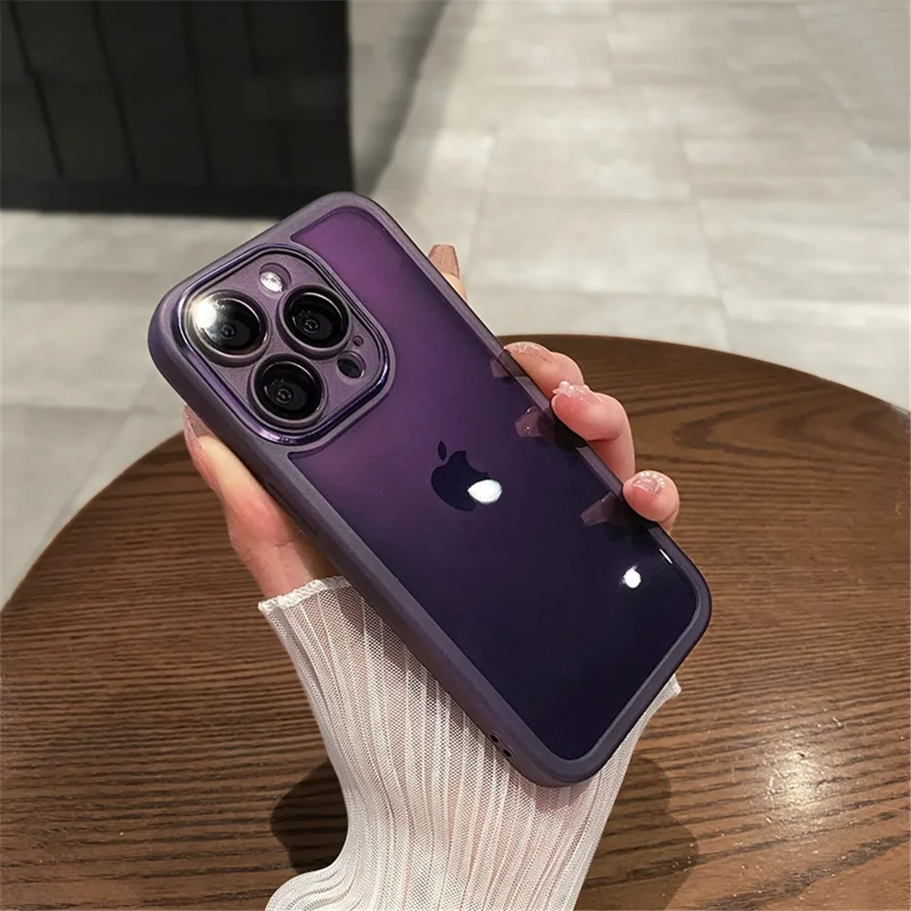 Premium Soft Silicone Transparent Phone Case with Camera Protection