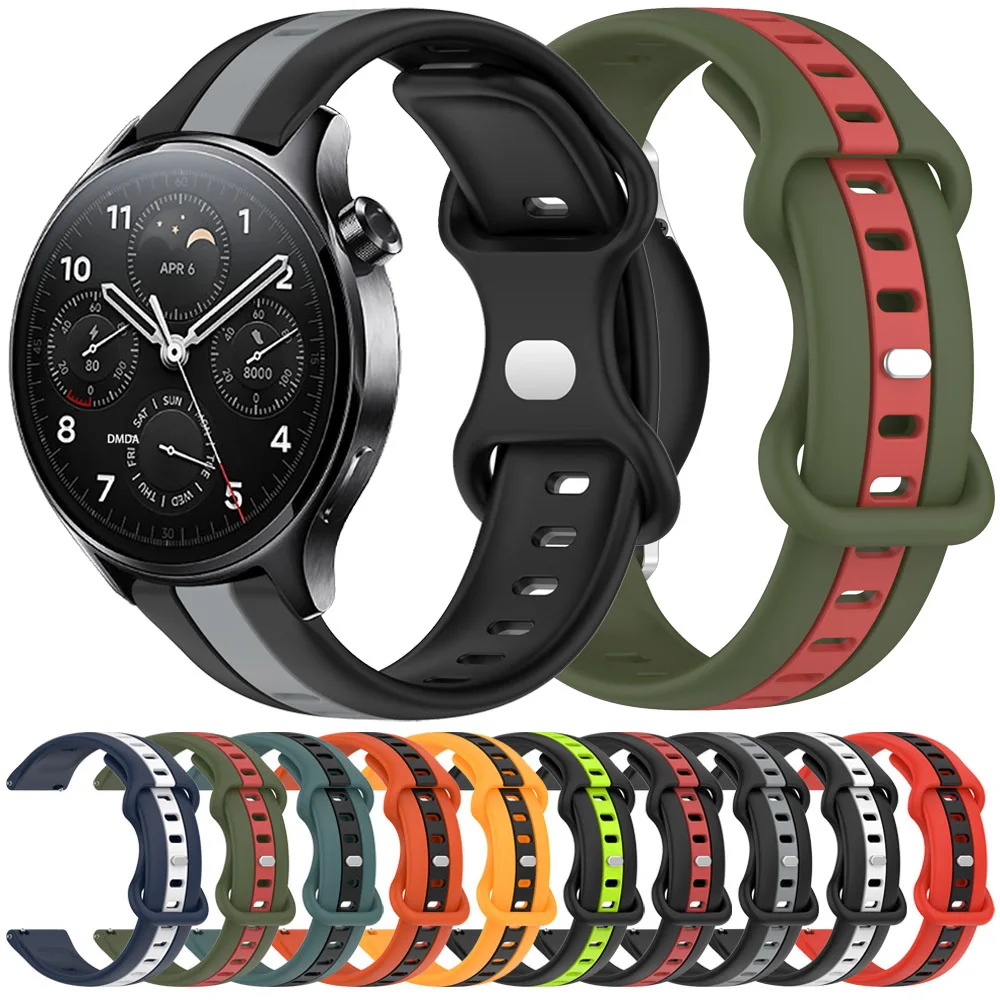 20 Cinturini Da 22Mm Per Xiaomi Watch S1 Pro Band Per Xiaomi S1 Active / Mi Watch S2 46Mm 42Mm Cinturino In Silicone Smart Watch Bracciale