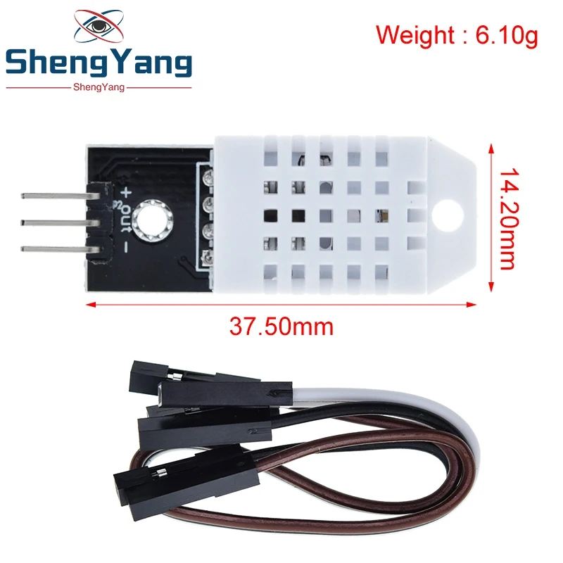 รูปสินค้า โมดูลเซ็นเซอร์วัดอุณหภูมิและความชื้น DHT22 สำหรับ Arduino