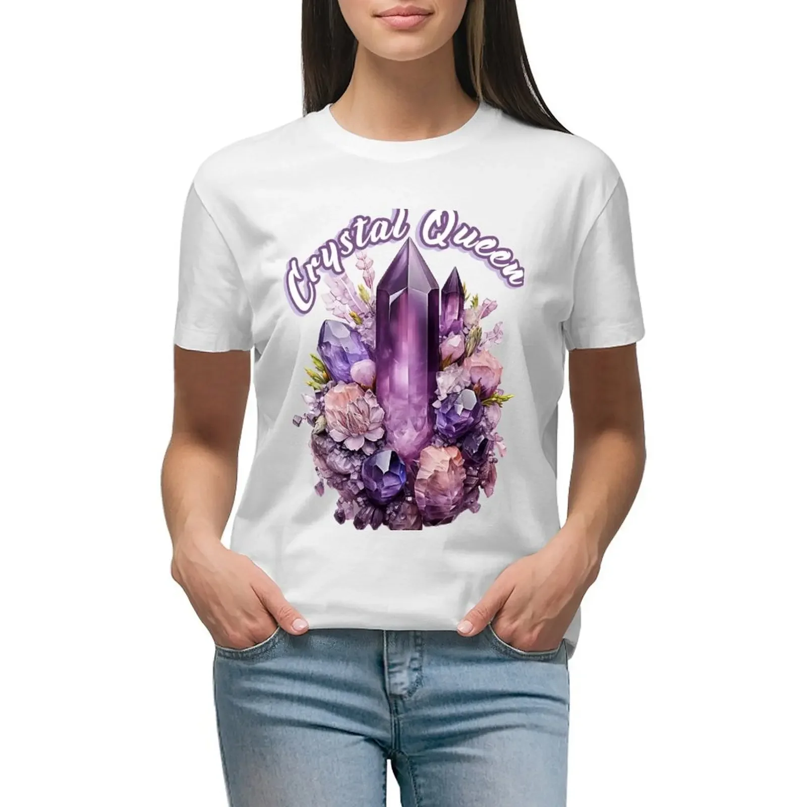 

Crystal Queen T-shirt cute clothes tops Women tops