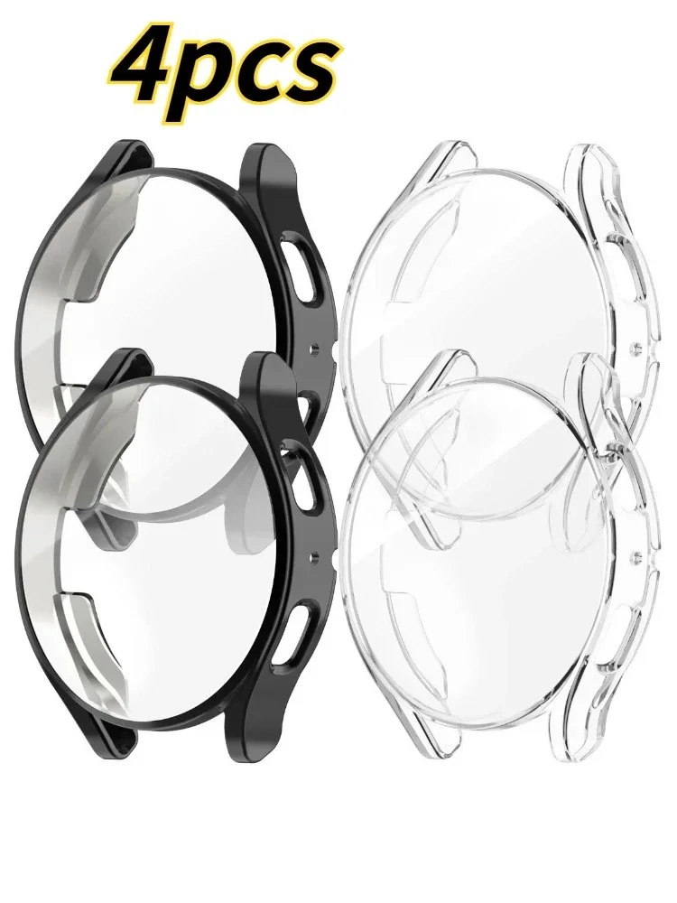 Premium TPU Watch Protector Case - Silicone Bumper Cover with Screen Protection, 1-4pcs Set