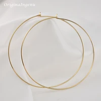 8 Size Thin Hoop Earrings Handmade Jewelry 925 Silver/Gold Filled Brincos Vintage Gold Pendientes Oorbellen Earrinngs For Women 2