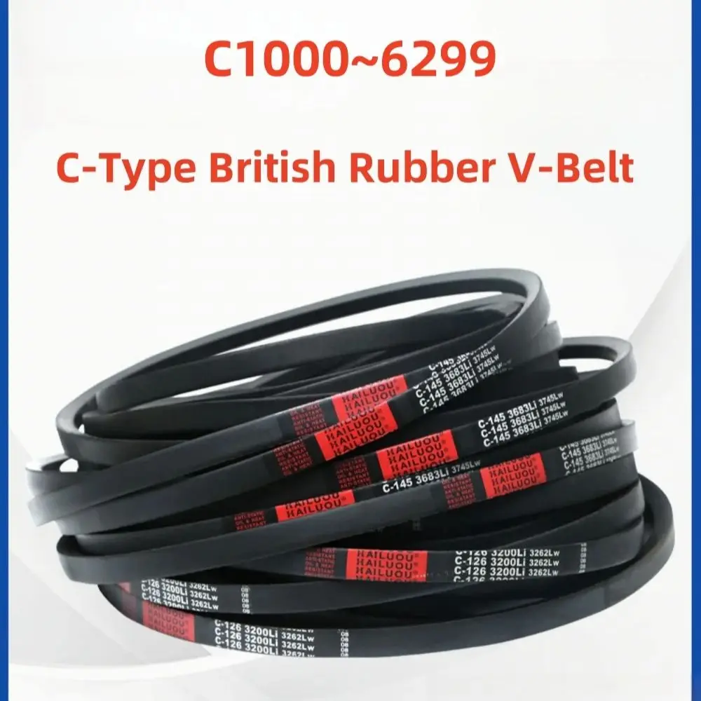 Description Picture 2 of itemC-Type Rubber V-Belt C-2007/2032/2050/2057/2083/2100/2108/2134 Li Mechanical Transmission Belt Metric System Low Elongation