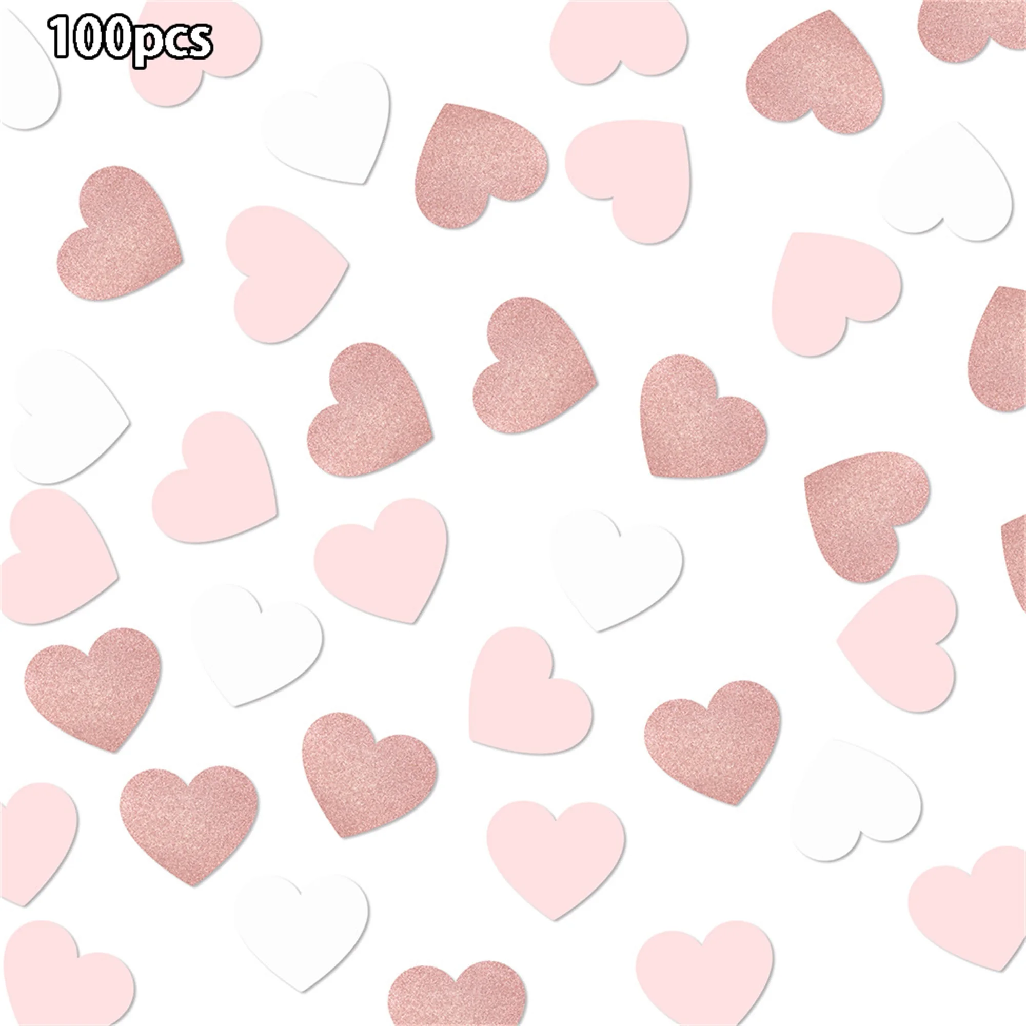 Valentine s Day Heart-Shaped Garland Decorations Romantic Heart Cutouts Hanging Banner for Party Supplies