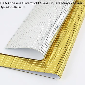 Self-Adhesive Glass Mirror Tiles 1
