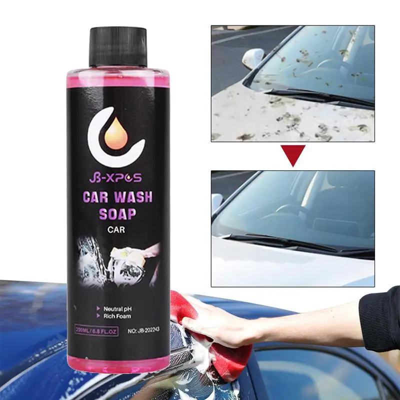 Shampoo Per Lavaggio Automatico Da 200Ml Sapone Per Autolavaggio Liquido Per Salviette Concentrate Shampoo Per La Pulizia Della Cera Per Il Corpo Auto