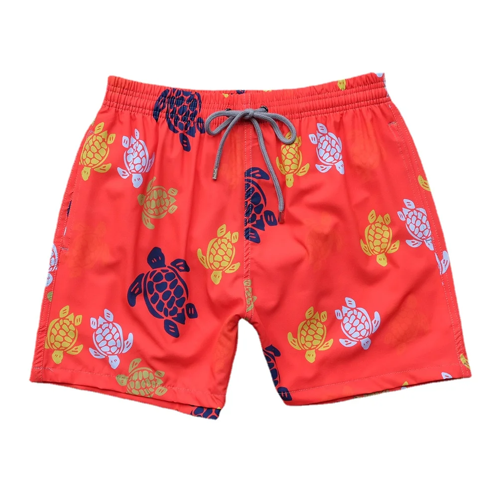 shujin summer men s board shorts beach brand shorts surfing bermudas masculina print men boardshorts wholesale 2024 New Hot Summer Swimming Trunks for Men Bermudas Surf Mens Board Shorts Cartoon Turtle Print Beach Shorts Trousers Dropship