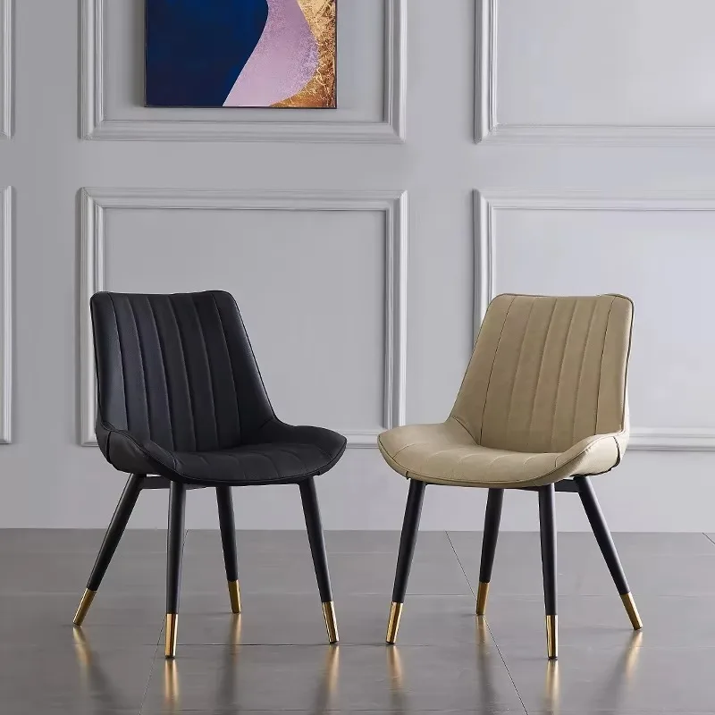 Manufacturers Direct Selling Leather Soft Cafe Dining Chairs Household Simple for Restaurants and Coffee Shop Chair