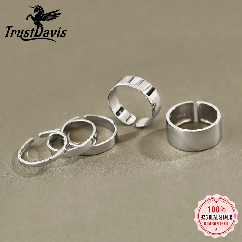 Trusta100925SterlingSilverRingForWomenFashionOpeningRing