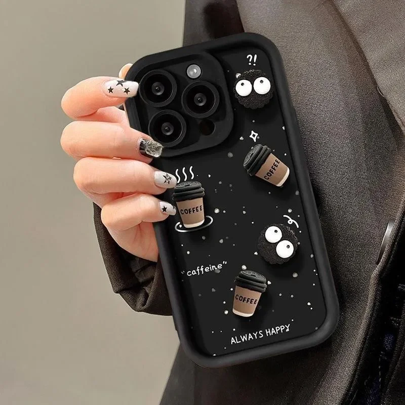 Cute DIY 3D Coffee Phone Case Cover