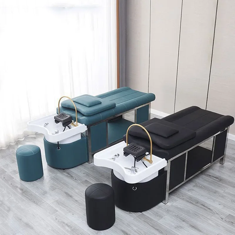 

Hair Washing Thai Spa Bed Therapy Comfort Lounge Water Circulation Shampoo Chair Salon Silla Peluqueria Salon Furniture